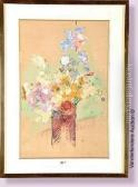 Vasede Fleurs Oil Painting by Marcel Jefferys