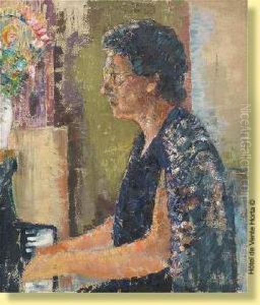 La Pianiste Oil Painting by Marcel Jefferys