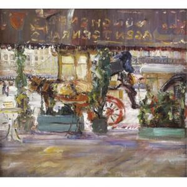 La Terrasse Oil Painting by Marcel Jefferys