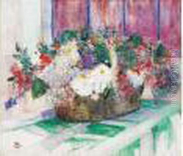 Le Bouquet Oil Painting by Marcel Jefferys