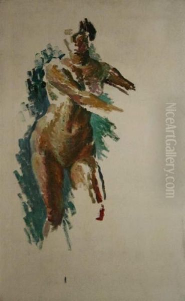 Nude Study Oil Painting by Mainie Harriet Jellett