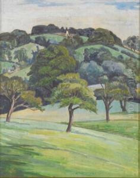 The Cotswolds Oil Painting by Mainie Harriet Jellett