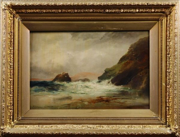 Kustparti Francornwall Oil Painting by George Henry Jenkins