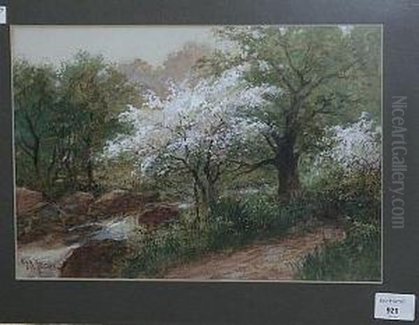 Thorn Blossom Oil Painting by George Henry Jenkins