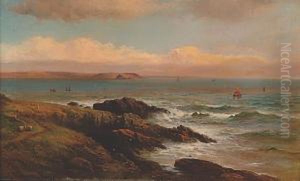 Across The Bay Oil Painting by George Henry Jenkins