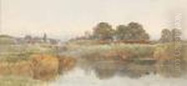 Goring And River Thames Oil Painting by Joseph John Jenkins