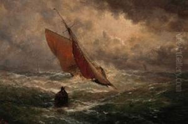 A Pair Of Maritime Paintings by Isaac Walter Jenner