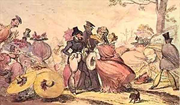 Monstrosities of 1825 and 1826 Oil Painting by George Cruikshank I