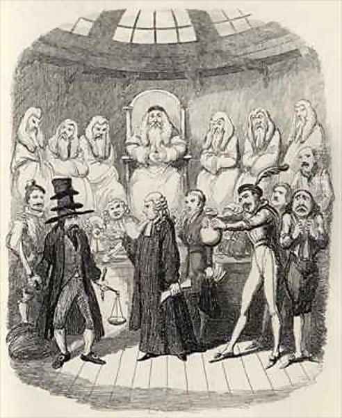 The Merchant of Venice Oil Painting by George Cruikshank I