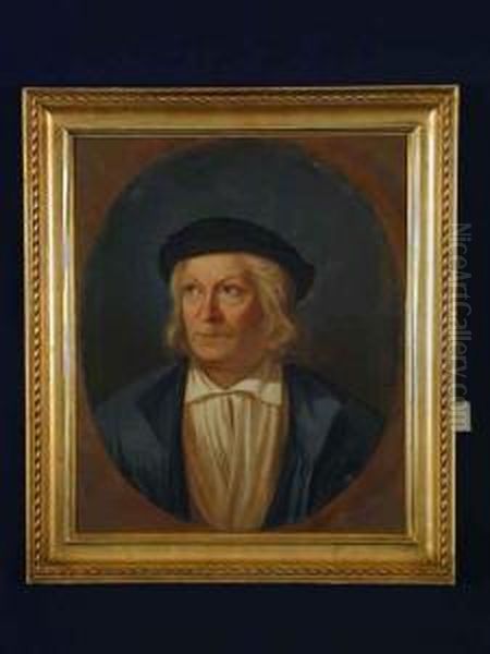 Bildnis Bertel Thorwaldsen Oil Painting by Johannes Jensen