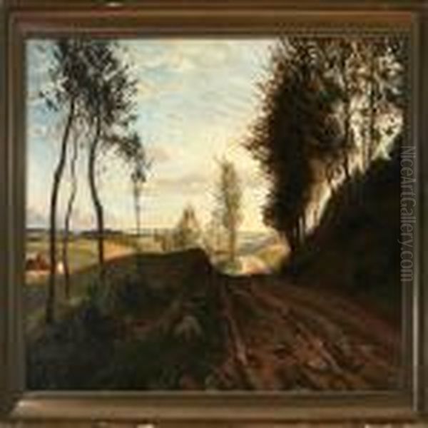 Autumn Landscape Oil Painting by Karl Jensen