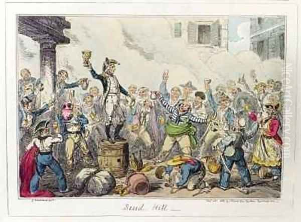 Scud Hill Oil Painting by George Cruikshank I