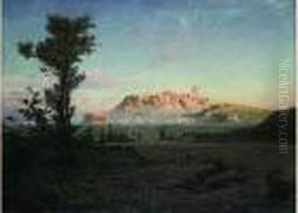 Vue D'athenes Oil Painting by Harald Jerichau