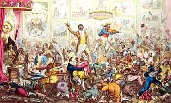 The New Union Club Oil Painting by George Cruikshank I