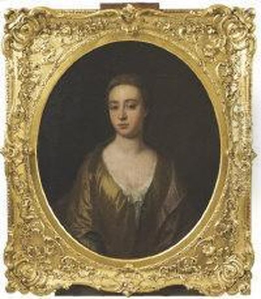 Portrait Of A Lady Oil Painting by Charles Jervas