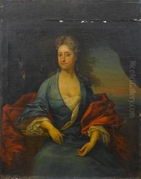 Portrait Of A Lady Oil Painting by Charles Jervas