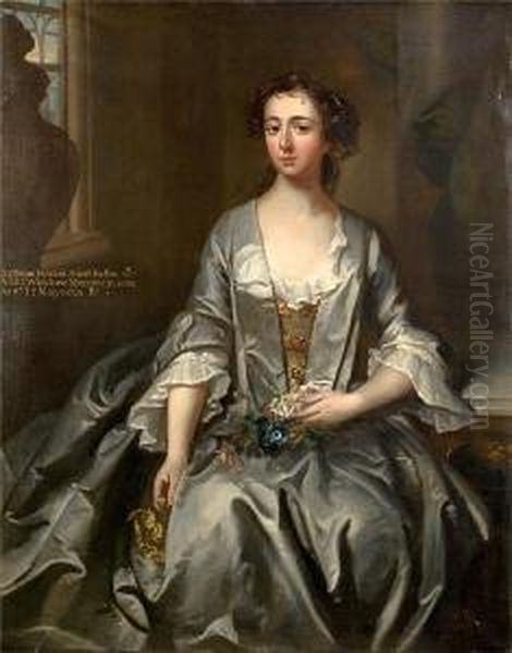 Portrait Of Katherine Howard Oil Painting by Charles Jervas