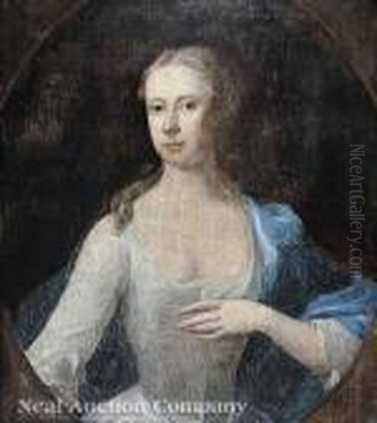 Portraitof A Lady, Possibly A Member Of The Digby Family Oil Painting by Charles Jervas