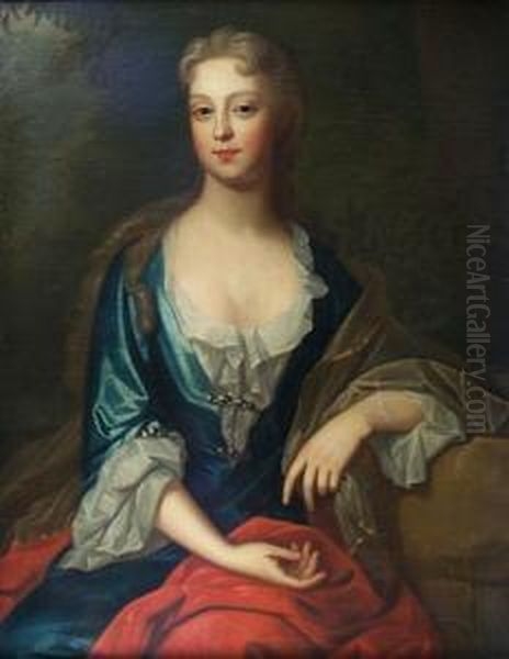 Portrait Of Maria Skerratt, 
Second Wife Of Sir Robert Walpole, 1st Earl Of Orford (1676-1745) Oil Painting by Charles Jervas