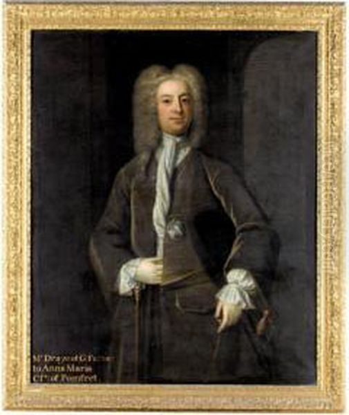 Portrait Of William Draycott Of Chelsea Oil Painting by Charles Jervas