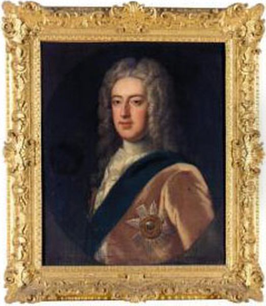 Portrait Of A Nobleman Oil Painting by Charles Jervas