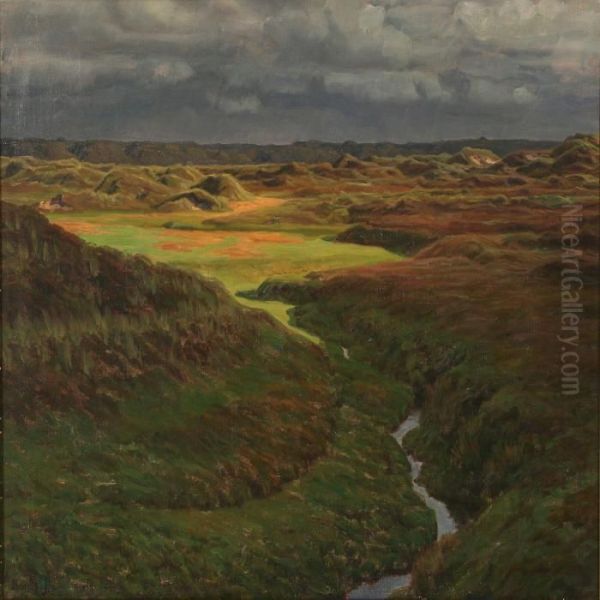 Moor Landscape Oil Painting by Henrik Gamst Jespersen