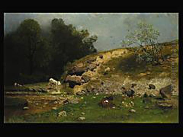 In Der Ramsau Oil Painting by Eugene Jettel