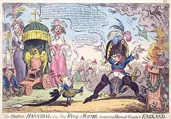 The King of Rome Oil Painting by George Cruikshank I