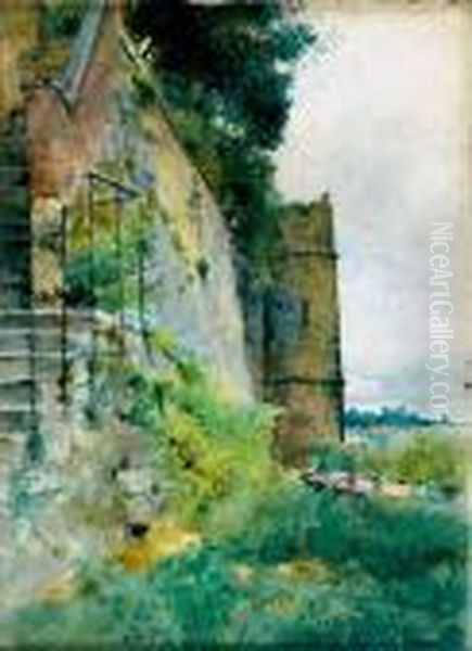 Les Remparts Oil Painting by Luis Jimenez Y Aranda