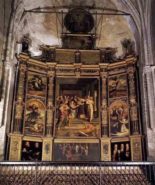 Altarpiece of the Purification 1555 Oil Painting by Pedro de Campana