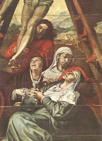 Descent from the Cross (detail) Oil Painting by Pedro de Campana