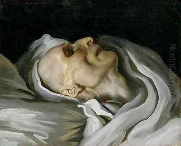 Study of a Head of a Corpse Oil Painting by Charles Emile Callande de Champmartin