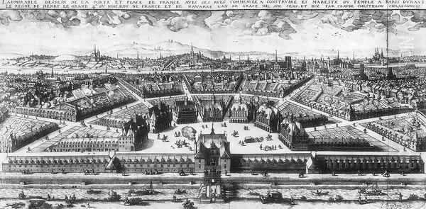 Project of the Place de France in Paris 1609 Oil Painting by Claude Chastillon