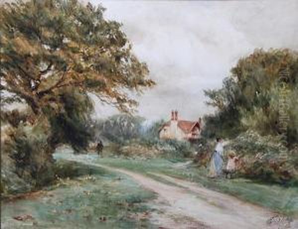 Hinderwell Oil Painting by Robert Jobling