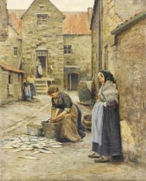 The Fisherman's Wife Oil Painting by Robert Jobling