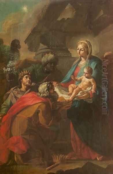 Adoration of the Magi Oil Painting by Szymon Czechowicz