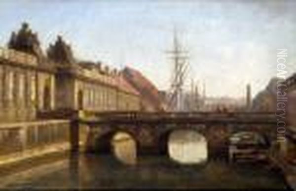 The Palace Of Copenhagen Oil Painting by Axel Johansen