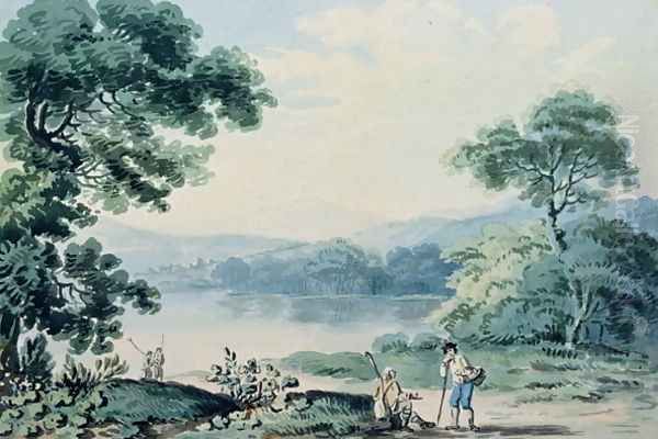 View near Virginia, County Cavan Oil Painting by John Henry Campbell