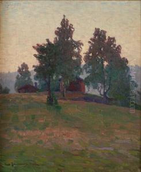 Sommarafton, Nordingra Oil Painting by Carl August Johansson