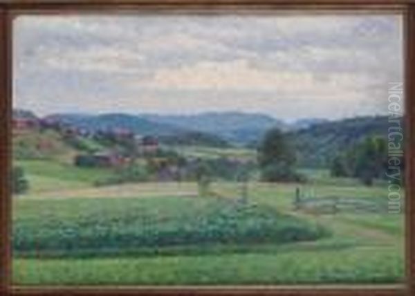 Mulen Afton, Angermanland Oil Painting by Carl August Johansson