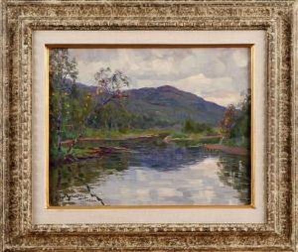 Motiv Fran Blasjon Oil Painting by Carl August Johansson