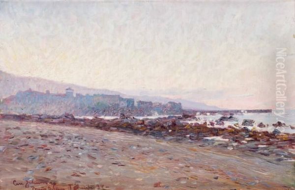 Puerto Orotava, Teneriffa Oil Painting by Carl August Johansson