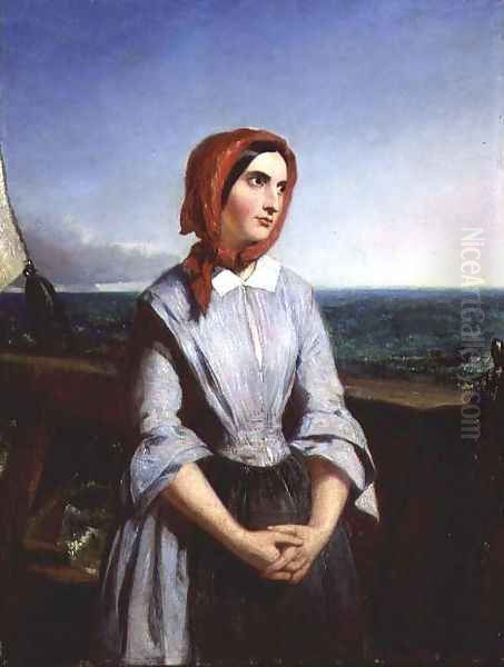 An Emigrant's Thoughts of Home, 1859 Oil Painting by Marshall Claxton