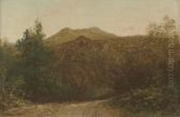 Franconia Notch, New Hampshire Oil Painting by David Johnson