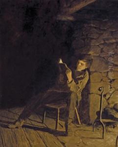 The Boy Lincoln Oil Painting by Eastman Johnson