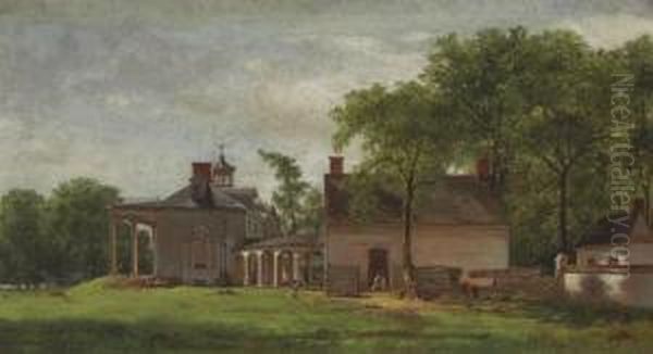 The Old Mount Vernon Oil Painting by Eastman Johnson