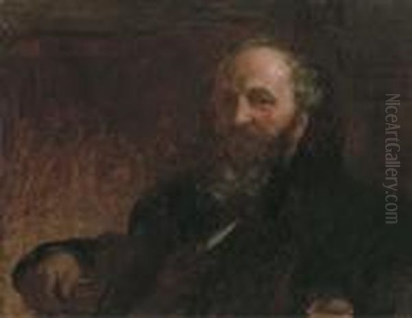 Portrait Of James G. Wilson Oil Painting by Eastman Johnson