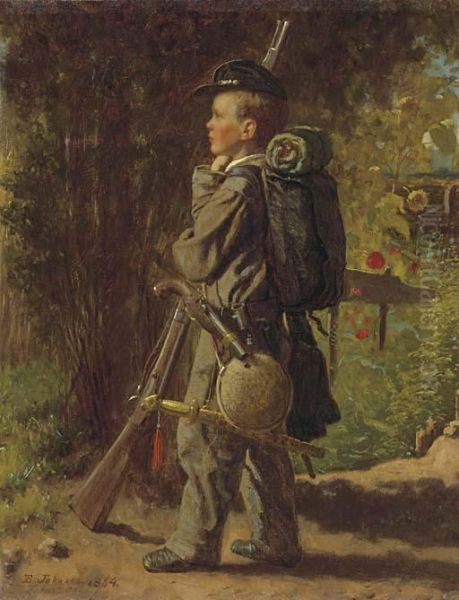 The Little Soldier Oil Painting by Eastman Johnson