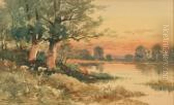 Landscape [desc] Oil Painting by Frank Tenney Johnson