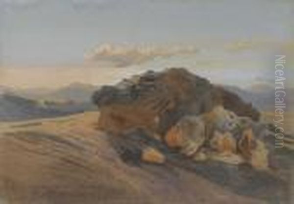 Areopagus (mars Hill), Athens, Greece Oil Painting by Harry John Johnson